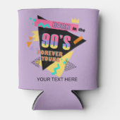 90生まれ年代の永遠の若いレトロの名カラフル前 缶クーラー (正面)