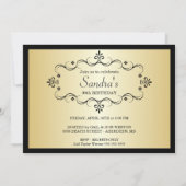 90番目のバースデーパーティ招待状と写真 招待状 (裏面)