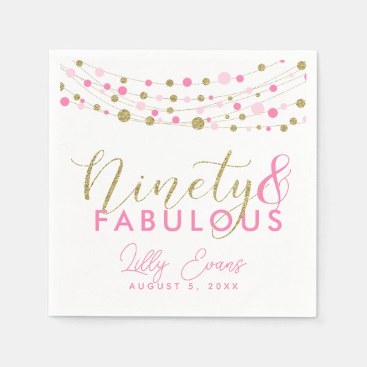 90番目のパーティー紙ナプキン装飾、グリッターティール（緑がかった色） スタンダードカクテルナプキン (正面)