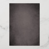 90番目のヴィンテージレトロ写真90サプライズ誕生日 箔招待状 (裏面)