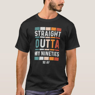 90番目の誕生日おもしろいヴィンテージティーズまっすぐ私を出て Tシャツ