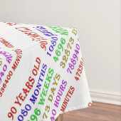 90番目の誕生日のマイルストーン テーブルクロス (インサイチュ)