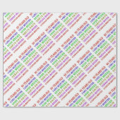 90番目の誕生日のマイルストーン ラッピングペーパー (フラット)