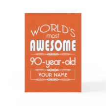 90番目の誕生日の世界最高のの素晴らしい炎オレンジ