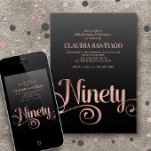 90番目の誕生日スモダンクリプト 招待状