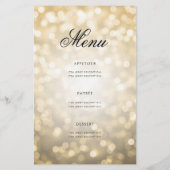 90番目の誕生日プログラムライト金ゴールド付き/メニュー チラシ (裏面)