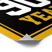 90番目の誕生日応援とビールから90年 ポスター (角)