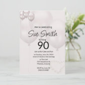 90番目の誕生日招待状 招待状 (スタンド正面)