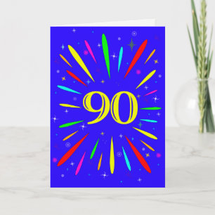 90番目の誕生日爆発カード カード