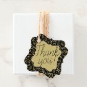 90番目の誕生日番号90パターン金ゴールドと黒 フェイバータグ (インサイチュ)