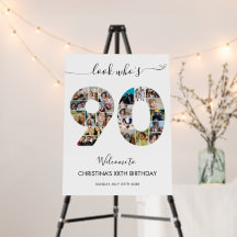 90番目の誕生日番号90フォトコラージュへようこそ