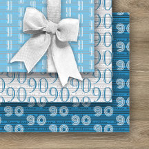 90番目の誕生日白黒タイポグラフィ番号