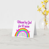 90番目の誕生日賛美の カード (黄色い花)