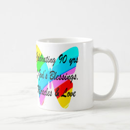 90番目の誕生日賛美の コーヒーマグカップ