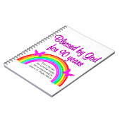 90番目の誕生日賛美の ノートブック (左側)