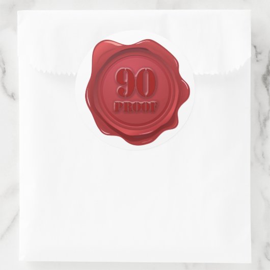 90番目の誕生日90証明パーティー ラウンドシール (バッグ)