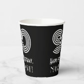 90番目の誕生日—インスパイアアールデコの外観:「90」 +名前 紙コップ (左)