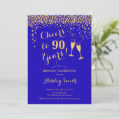 90番目の誕生日-応援から90年間の金ゴールドブ王室のール 招待状 (スタンド正面)