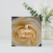 90番目の誕生祝いイエローローズ 招待状 (スタンド正面)