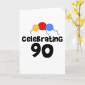 90祝歳 カード (黄色い花)