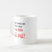 90私をかんで下さい! コーヒーマグカップ (正面左)