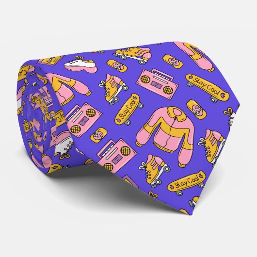 90秒おもしろいY2Kネックカラフルタイ ネクタイ (ロール)