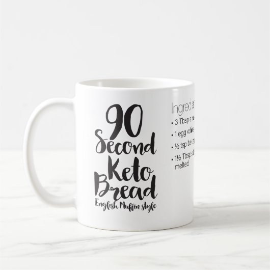 90秒ケトマグレシピ—レジマグ コーヒーマグカップ (左)