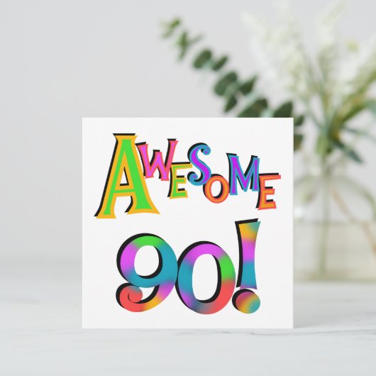 90素晴らし誕生日TシャツとGfs カード (スタンド正面)