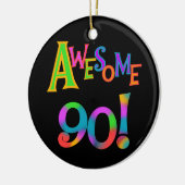 90素晴らし誕生日TシャツとGfs セラミックオーナメント (左)