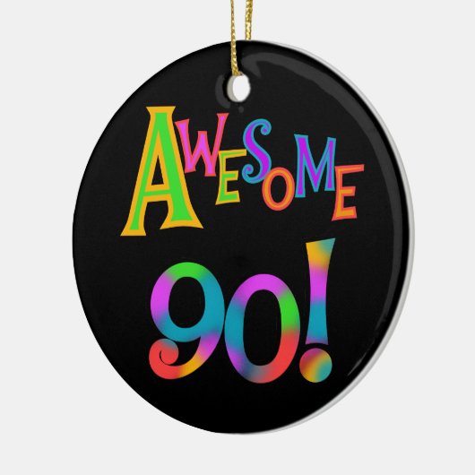 90素晴らし誕生日TシャツとGfs セラミックオーナメント (左)
