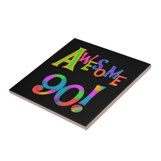 90素晴らし誕生日TシャツとGfs タイル (側面)