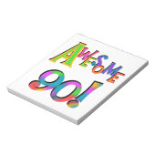 90素晴らし誕生日TシャツとGfs ノートパッド (回転)