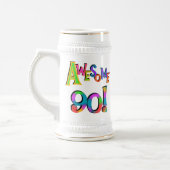 90素晴らし誕生日TシャツとGfs ビールジョッキ (左)