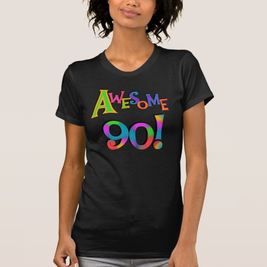 90素晴らし誕生日TシャツとGifs Tシャツ (正面)
