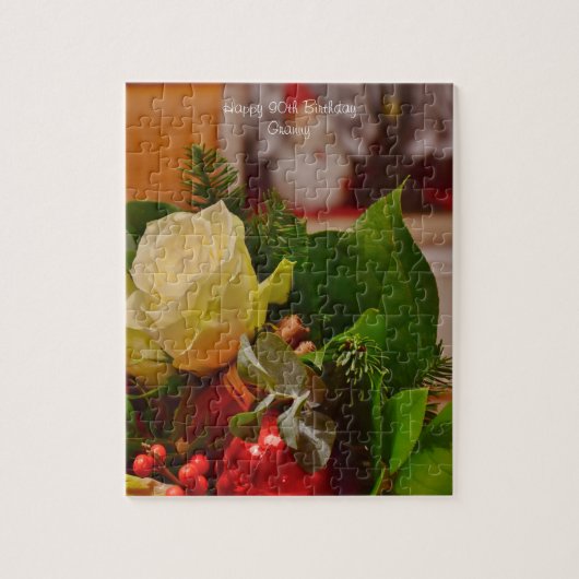 90誕生日おばあちゃん。 ジグソーパズル (縦)