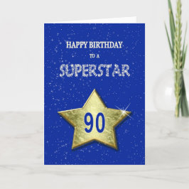 90誕生日のスーパースター カード