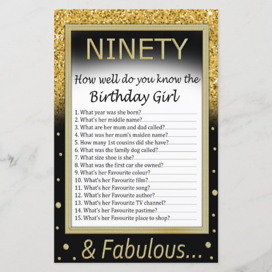 90誕生日の女の子を知ってるか (正面)