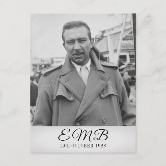 90誕生日エレガントフォトモノグラム男性誕生日 ポストカード (正面)