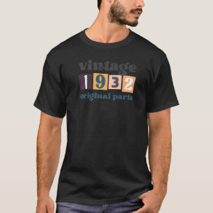 90誕生日カッコいいグラフィックティー1932ヴィンテージOrigi Tシャツ