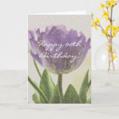 90誕生日カード(チューリップの花が美しい) カード (黄色い花)