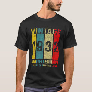 90誕生日ギフトヴィンテージ1932限定版90 Tシャツ