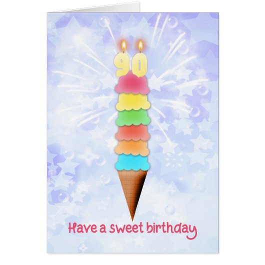 90誕生日ジャイアントアイスクリーム (正面)