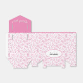 90誕生日ピンク/白パターン フェイバーボックス (折り畳みなし)