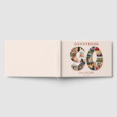 90誕生日フォトコラージマイルストーンゲストブック ゲストブック (全面)