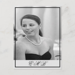 90誕生日フォトモノグラムエレガント誕生日 ポストカード