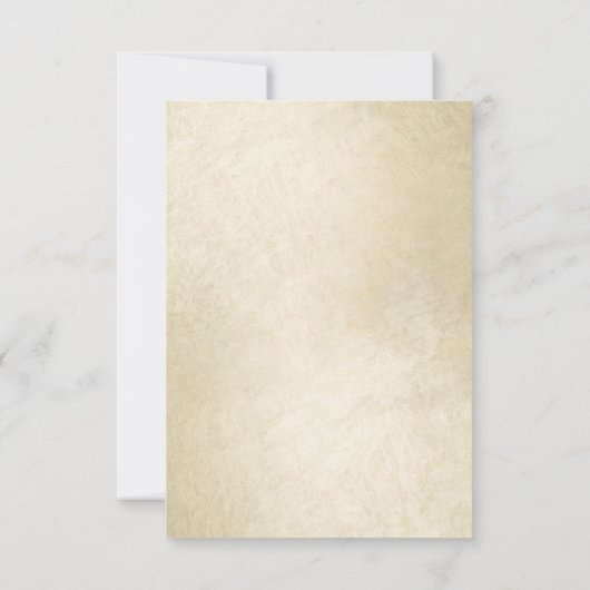 90誕生日フローラピンクローゼス金ゴールドきらめく 出欠カード (裏面)