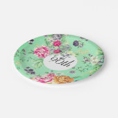 90誕生日フローラ誕生日緑 ペーパープレート (アングル)