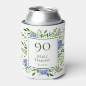 90誕生日ブルーアジサイ 缶クーラー (缶正面)