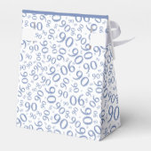 90誕生日ブルー/ホワイトパターン フェイバーボックス (裏面サイド)