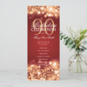 90誕生日プログラムGlam Lights赤金ゴールドメニュー プログラム (スタンド正面)